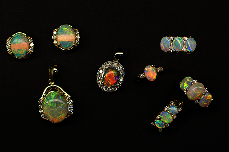 white opal jewellery